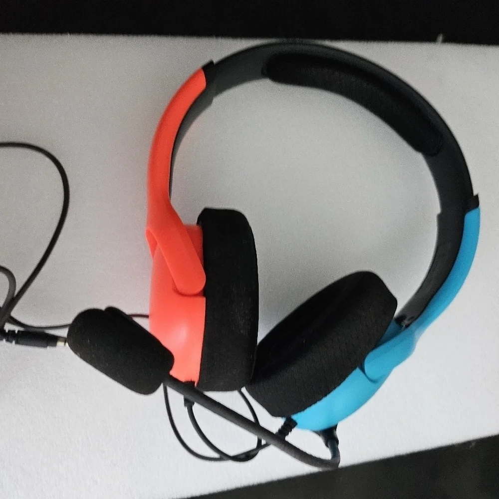 Nintendo Switch Gaming WiredHeadset Headphones With MicP Blue/ Red